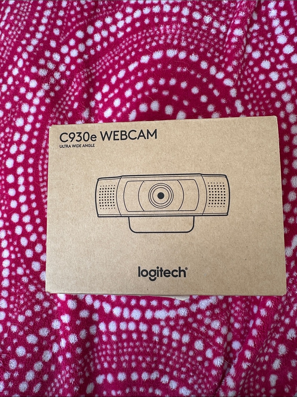 Logitech C930e Ultra Wide Angle Webcam - Brown Box